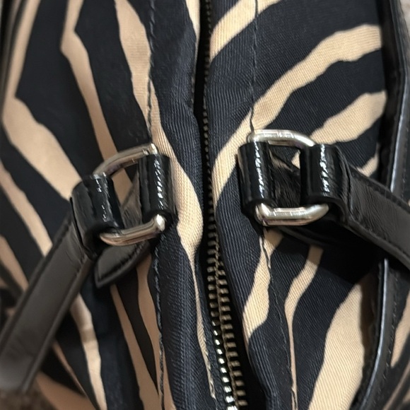 Coach Zebra Print Black and Tan Medium Tote - Picture 3 of 12